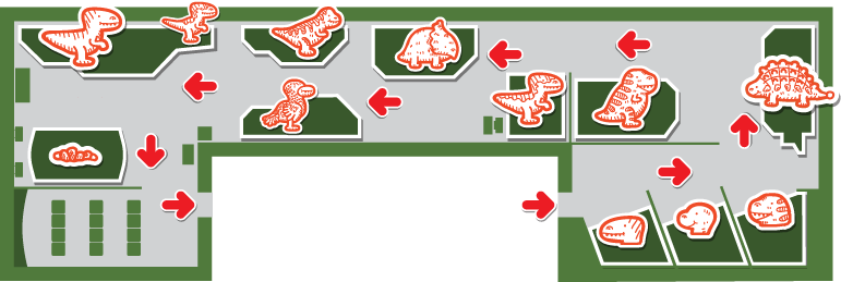 Animatronic Dinosaur Zoo - Floor Plan