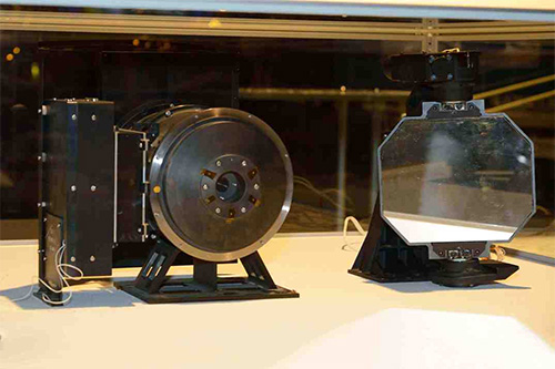 Constituted by the main body, a reflector and a detector, the lunar optical telescope of Chang’e-3 lander achieved the first lunar automated astronomical observation and the first Earth-Moon joined observation.