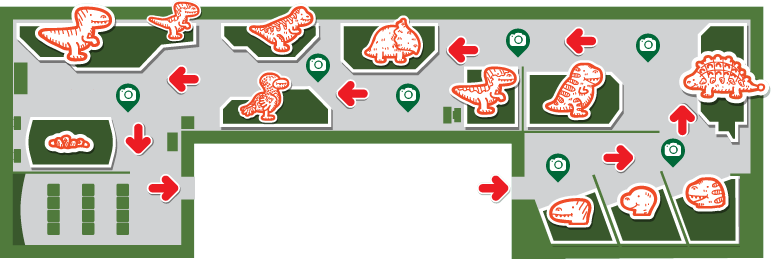 Animatronic Dinosaur Zoo - Floor Plan